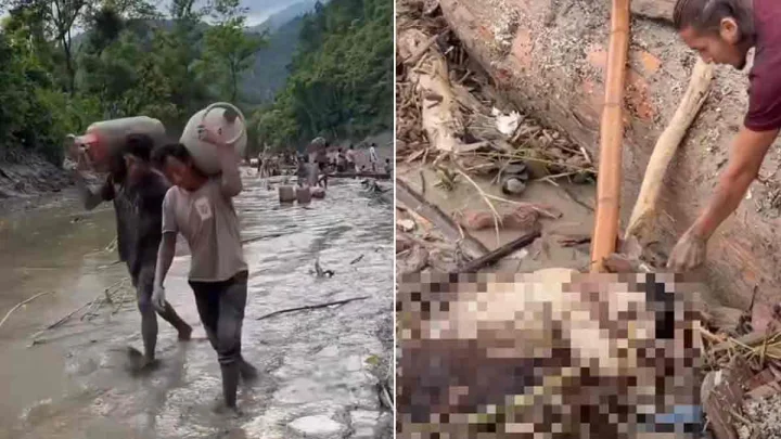Disaster Turns Dark: Gas Cylinders Looted, Jewellery Theft From Dead Body as Nepal Battles Devastating Floods (VIDEOS)