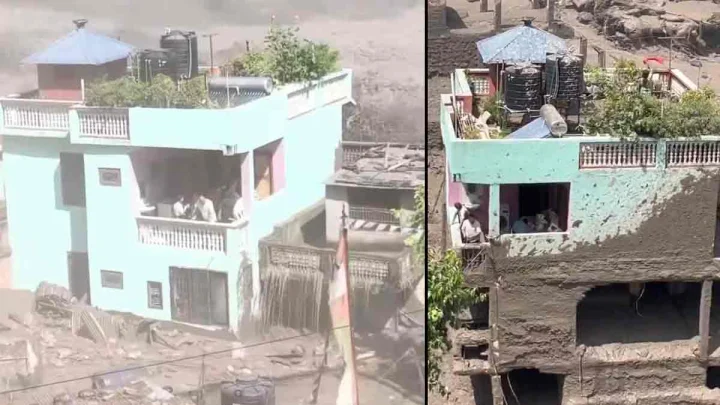 Nepal Flood: Lone House Which Survive the Devastation