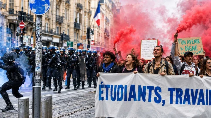 More Than 400,000 March Across France, Clashes Erupt In Paris, 1,000 Arrested