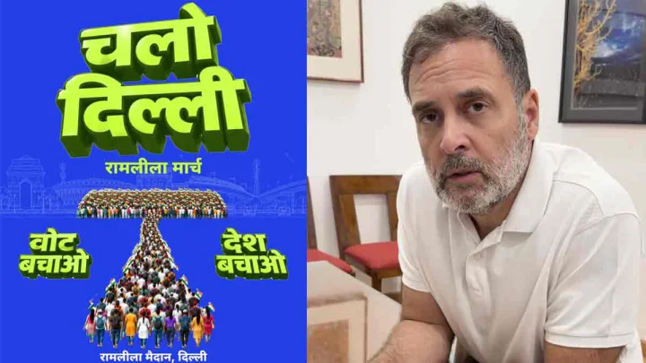 Rahul Gandhi calls for 'Save the Vote' march in Delhi