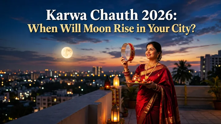 Karwa Chauth 2026: When Will the Moon Rise in Your City? Check Timings