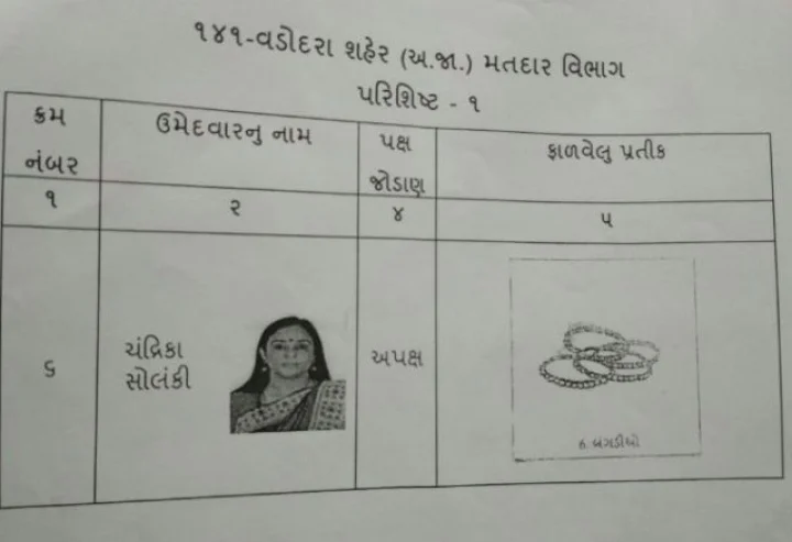 મોદી પર બંગડી