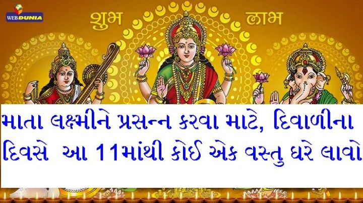 દિવાળી- ધન લાભ માટે આ 11માંથી કોઈ એક વસ્તુ ઘરે લાવો
