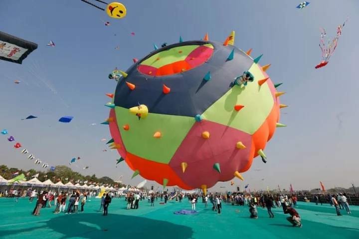 Ahmadabad ના International kite festivalમાં