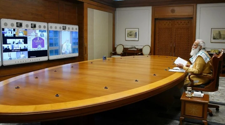 PM Modi review meeting 