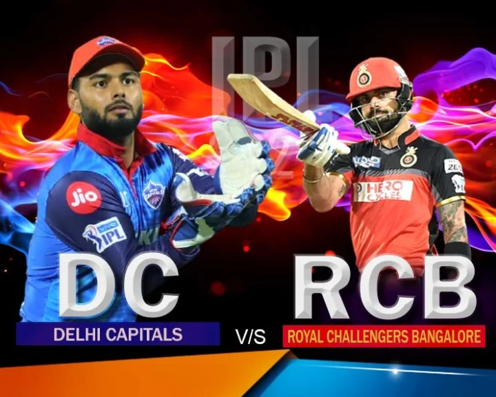DC vs RCB live commentary live score card