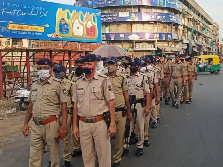 Lord Jagannath's rathyatra route in Ahmedabad
