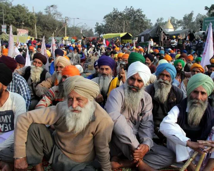 Farmers protest