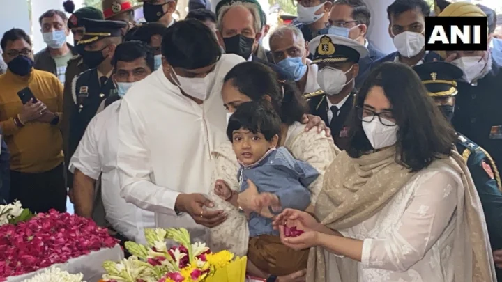 CDS General Bipin Rawat Last Rites Live