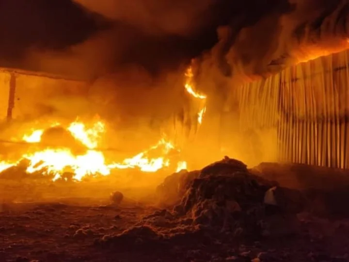 fire in godown