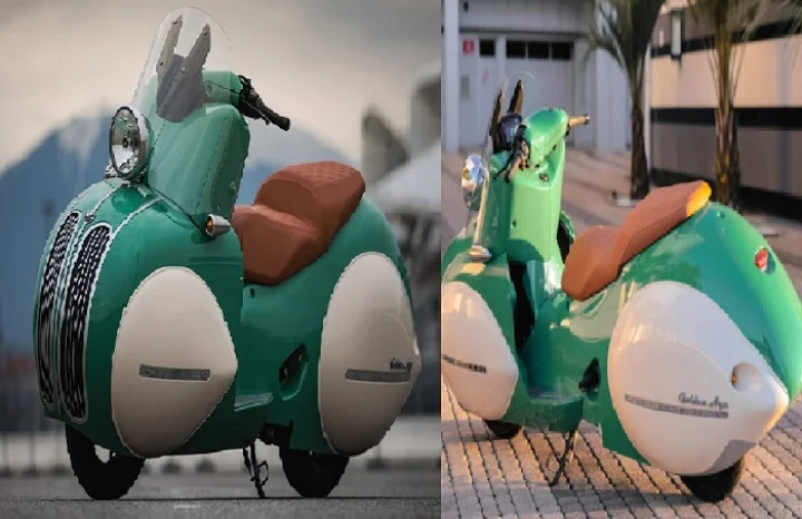 This is the unique scooter BMW's Kidney grille