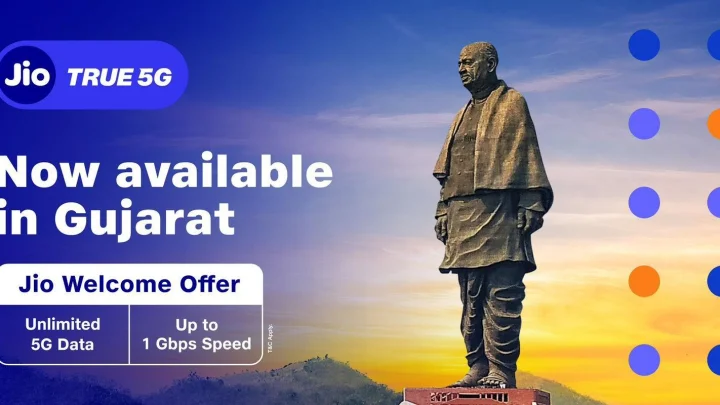 Jio True 5G in Gujarat : गुजरातमधील 33 जिल्ह्यांमध्ये 'ट्रू 5जी' सेवा मिळवणारे गुजरात हे पहिले राज्य