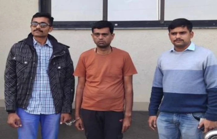 A young man extorted Rs 23.50 lakh by luring a woman doctor of Rajkot with a fake ID to give her a government job.