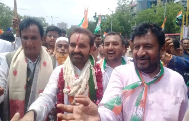 A tweet by former Congress MLA Gyasuddin Shaikh