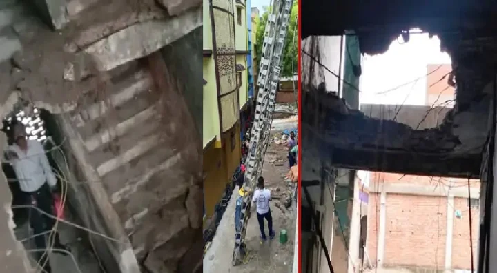 wall collapse in Gujarat