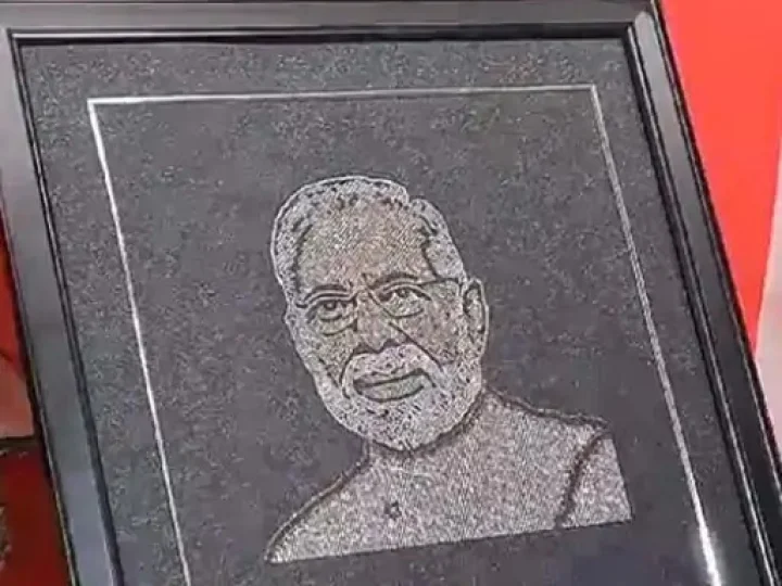 Unique portrait of PM Modi