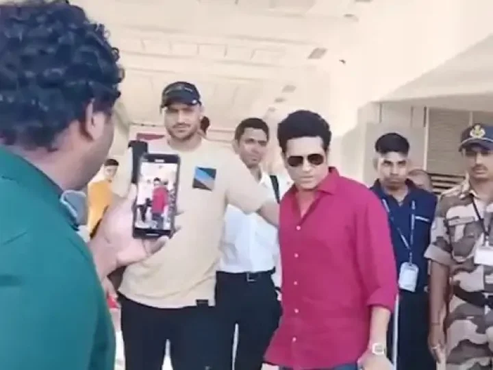 Sachin Tendulkar and Harbhajan Singh reached Ahmedabad