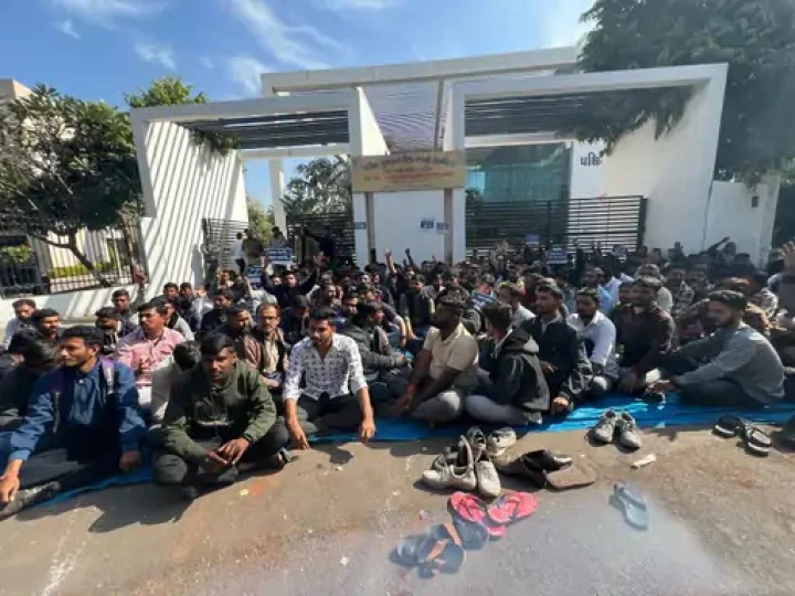 dharna in rajkot