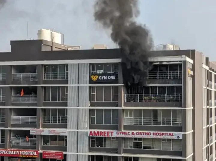 Fire at IT company in Ahmedabad, Abode and Space Complex fire, no casualties