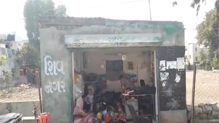 Anganwadi in a dilapidated shop