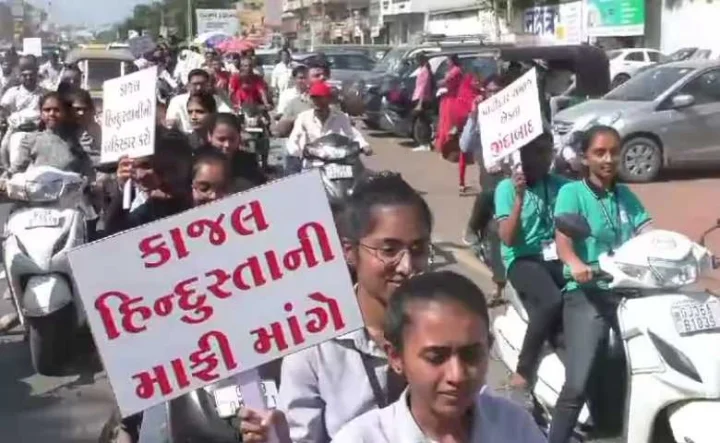 Patidar daughters march against Kajal Hindustani