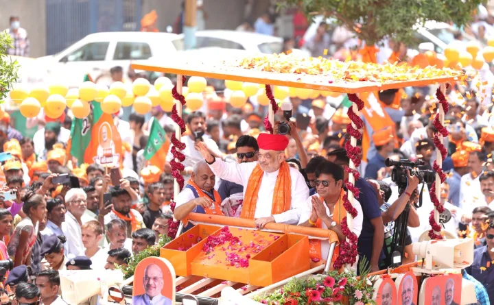 amit shah in gandhinagar