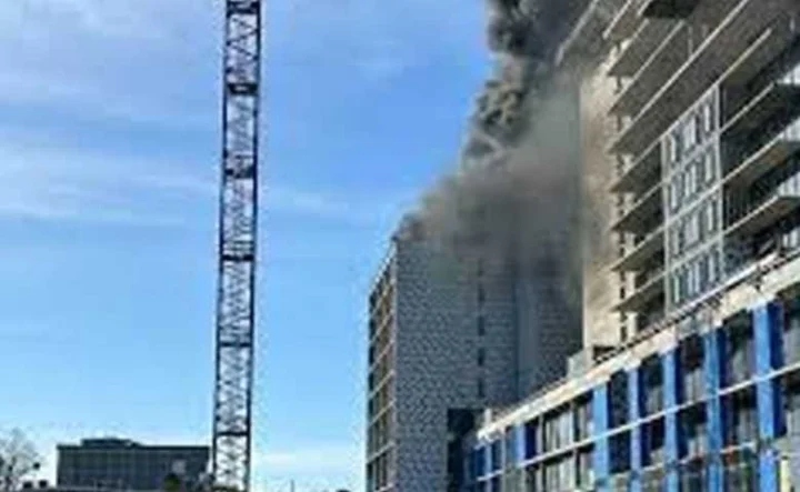 A fire broke out in an electric duct on the ninth floor of Commerce House in Prahladnagar, Ahmedabad