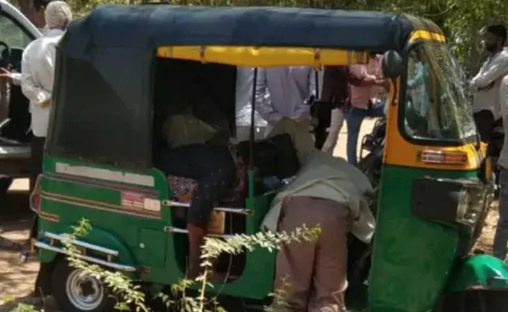 suicide sitting in a rickshaw