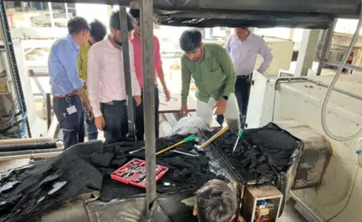 fire in Civil Cancer Hospital