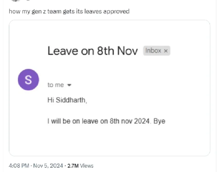 Gen Z Email Viral