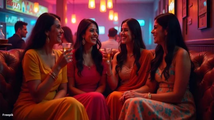 ladies drink liquor