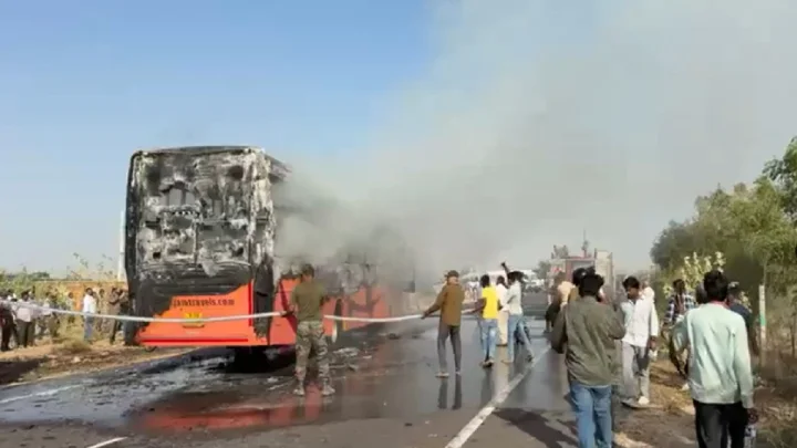 bus fire