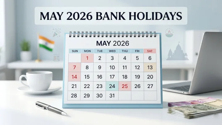Bank Holiday 2026: મે માં 31 દિવસમાંથી 12 દિવસ બેંક રહેશે બંધ, જાણો ક્યારે ક્યા રહેશે રજા, આ રહી RBI ની આખી હોલીડે લિસ્ટ