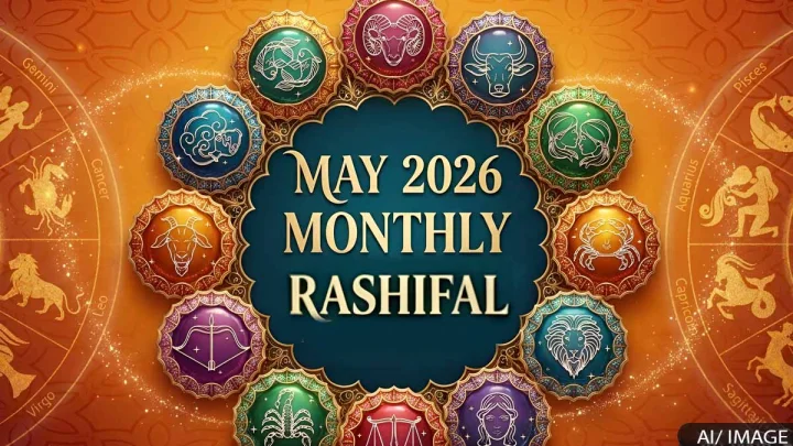 Monthly Horoscope 2026: આ રાશિઓને મળશે ગ્રહ-નક્ષત્રનો સાથ, જાણો તમારે માટે કેવો રહેશે મે મહિનો ?
