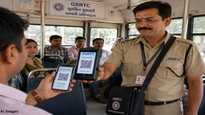 GSRTC ની હાઈટેક બસ સેવામાં હવે QR કોડથી ટિકિટ પેમેન્ટ કરવાની સુવિધા શરૂ થઈ ગઈ છે