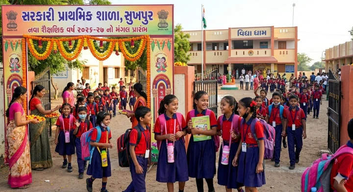 શાળાઓમાં કિલ્લોલ: 54  હજાર સ્કૂલોમાં નવા શૈક્ષણિક વર્ષનો પ્રારંભ
