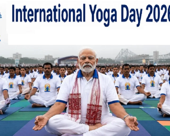 પીએમ મોદીએ કોલકાતામાં 35,000 લોકો સાથે યોગ કર્યા, 