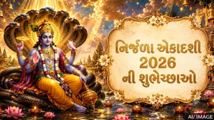 Nirjala ekadashi wishes in Gujarati - નિર્જલા એકાદશી શુભકામના સંદેશ