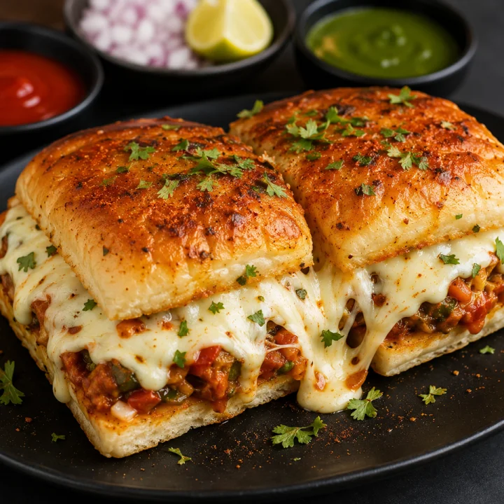 cheese masala pav