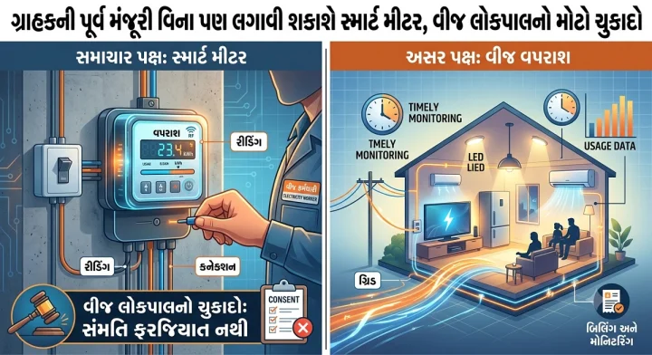 ગ્રાહકની પૂર્વ મંજૂરી વિના પણ લગાવી શકાશે સ્માર્ટ મીટર, વીજ લોકપાલનો મોટો ચુકાદો