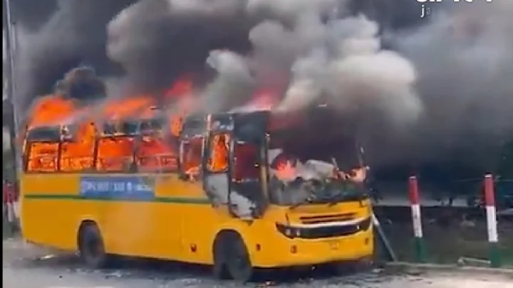 Ghaziabad school bus fire