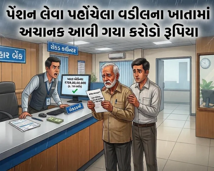1100 રૂપિયાની પેંશન લેવા પહોચ્યા વડીલના ખાતામાં અચાનક આવી ગયા 759 કરોડ રૂપિયા, બેંકમાં મચ્યો હોબાળો, જાણો પછી શુ થયુ