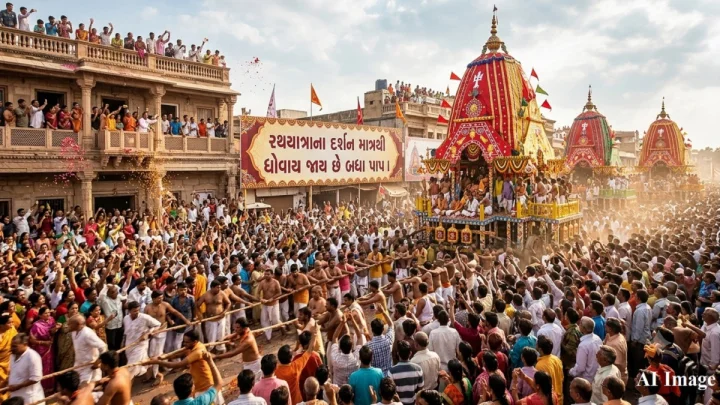 અમદાવાદ ભગવાન જગન્નાથની રથયાત્રા વિશે, રથયાત્રાના દર્શન માત્રથી ધોવાય જાય છે બધા પાપ