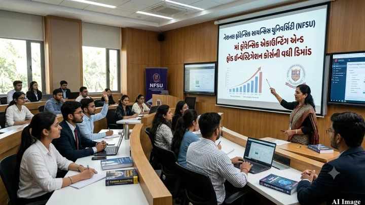 NFSUનો નવો કીર્તિમાન: સાયબર ફ્રોડ અને નાણાકીય છેતરપિંડી રોકવા માટેના MBA કોર્સમાં પ્રવેશ મેળવવા વિદ્યાર્થીઓનો ભારે ધસારો
