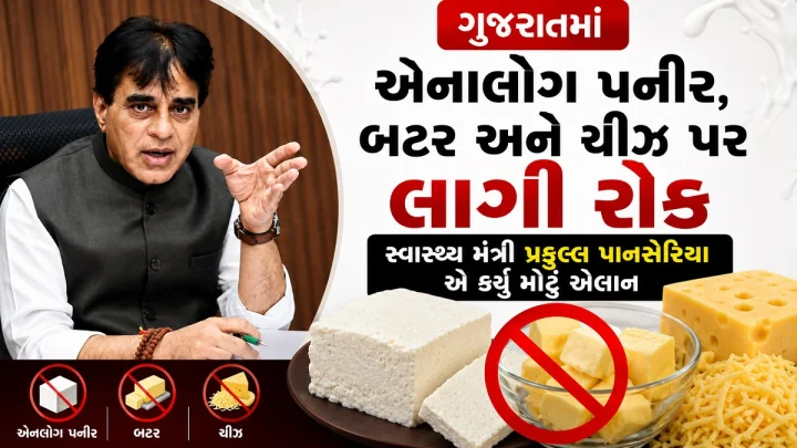 ગુજરાતમાં એનાલૉગ પનીર, બટર અને ચીઝ પર લાગી રોક, સ્વાસ્થ્ય મંત્રી પ્રફુલ્લ પાનસૈયાએ કર્યુ મોટુ એલાન