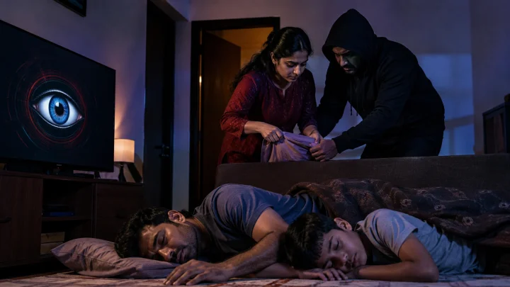 પતિ અને પુત્ર બિગ બોસ જોઈ રહ્યા હતા, પત્નીએ તેના પ્રેમી સાથે મળીને તેમની હત્યાનું કાવતરું ઘડ્યું, પછી ગળું દબાવીને હત્યા કરી