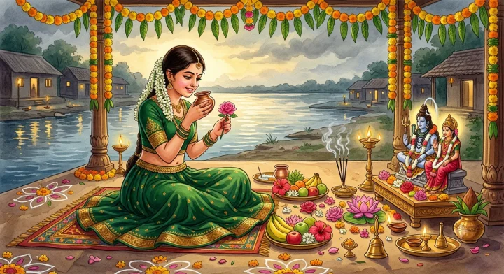 ફૂલ કાજળી વ્રતની કથા