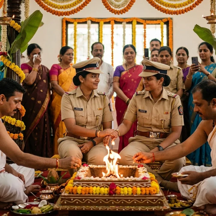 Two woman constable marriage