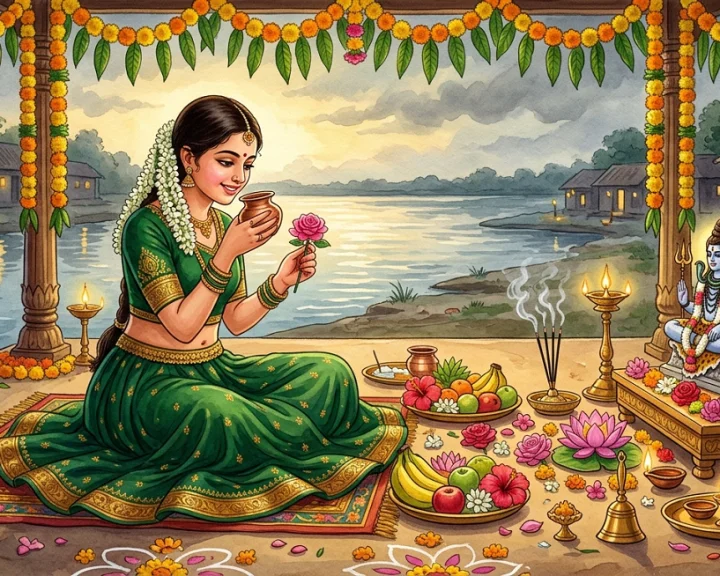 ફૂલ કાજળી વ્રતની કથા