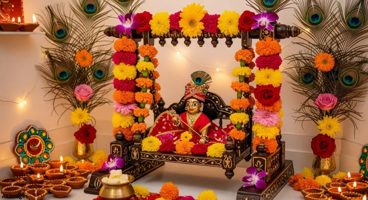 જન્માષ્ટમી ડેકોરેશનના સરળ અને સુંદર આઇડિયા જન્માષ્ટમી ડેકોરેશનના સરળ અને સુંદર આઇડિયા